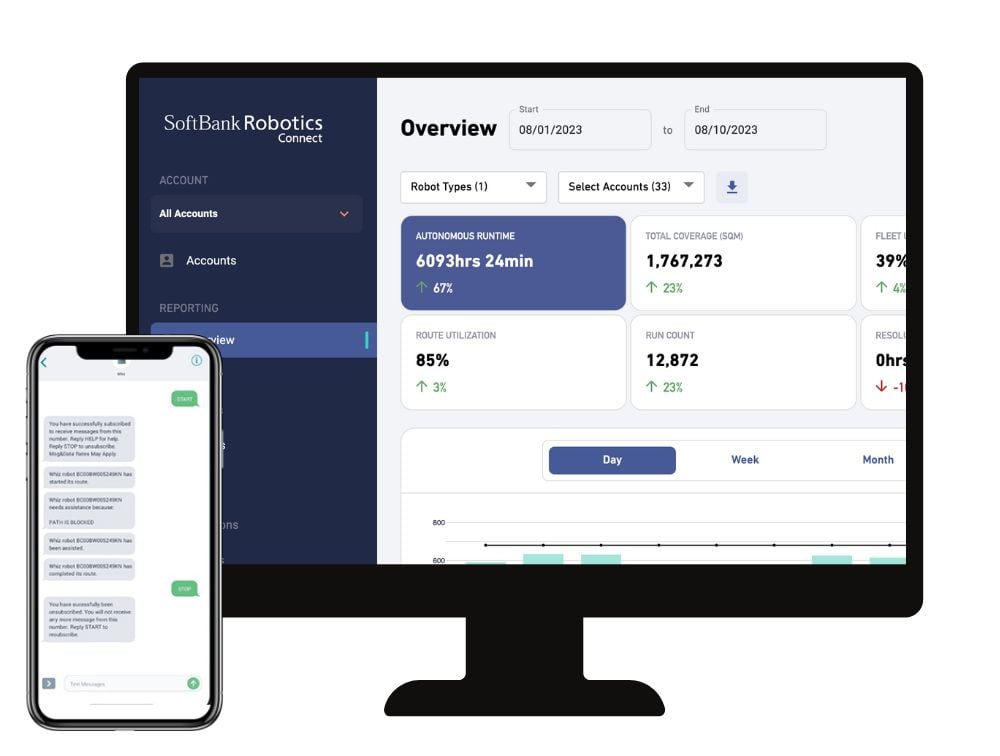 SoftBank Robotics Connect Screen